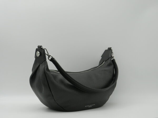 GIANNI CHIARINI SOTTOBRACCIO/TRACOLLA STONDATO PELLE MARTELLATA NERO - immagine 2