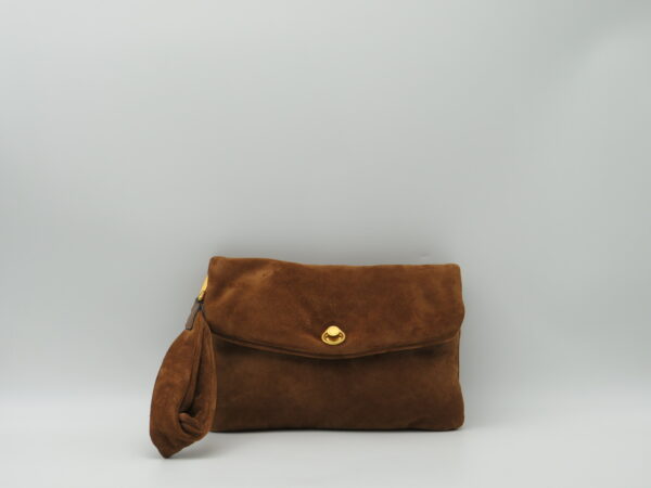 GIANNI CHIARINI POLSIERA/TRACOLLA CAMOSCIO COGNAC