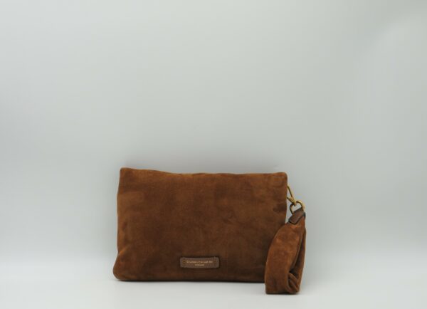 GIANNI CHIARINI POLSIERA/TRACOLLA CAMOSCIO COGNAC - immagine 3