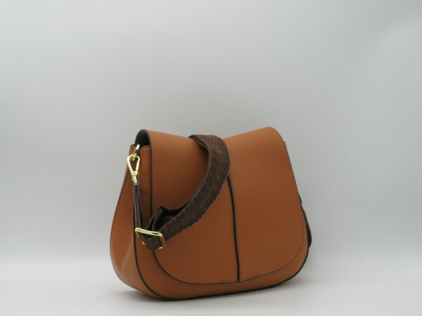 GIANNI CHIARINI HELENA PICCOLA PELLE MARTELLATA CUOIO - immagine 2