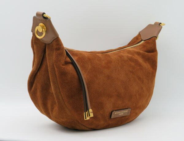 GIANNI CHIARINI SOTTOBRACCIO/TRACOLLA CAMOSCIO COGNAC - immagine 2
