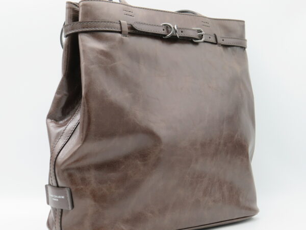 GIANNI CHIARINI SHOPPING GRANDE IN PELLE T.MORO - immagine 2