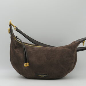 GIANNI CHIARINI SOTTOBRACCIO7TRACOLLA CAMOSCIO MOKA