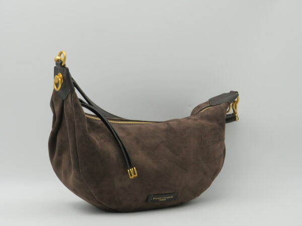 GIANNI CHIARINI SOTTOBRACCIO7TRACOLLA CAMOSCIO MOKA - immagine 2
