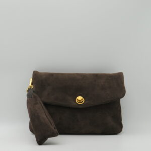 GIANNI CHIARINI POCHETTE/TRACOLLA CAMOSCIO MOKA