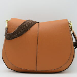 GIANNI CHIARINI HELENA GRANDE IN PELLE MARTELLATA CUOIO