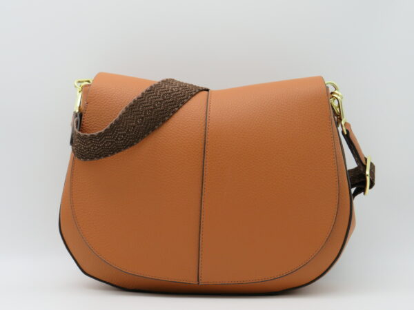 GIANNI CHIARINI HELENA GRANDE IN PELLE MARTELLATA CUOIO