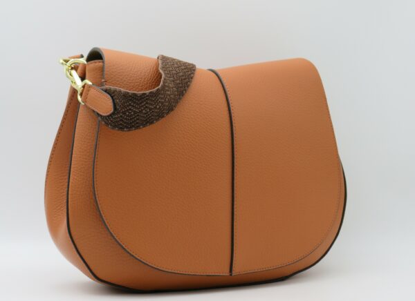 GIANNI CHIARINI HELENA GRANDE IN PELLE MARTELLATA CUOIO - immagine 2