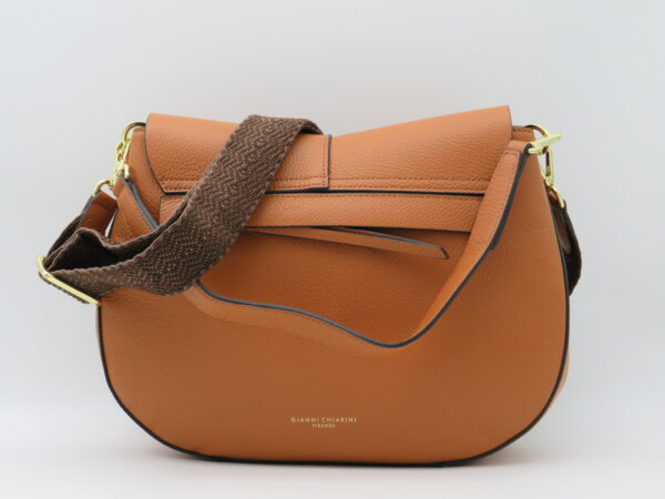 GIANNI CHIARINI HELENA GRANDE IN PELLE MARTELLATA CUOIO - immagine 3