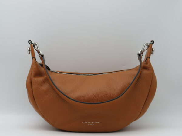 GIANNI CHIARINI SOTTOBRACCIO/TRACOLLA IN PELLE MARTELLATA CUOIO