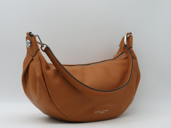 GIANNI CHIARINI SOTTOBRACCIO/TRACOLLA IN PELLE MARTELLATA CUOIO - immagine 2