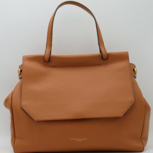 GIANNI CHIARINI BORSA A MANO CON TRACOLLA IN PELLE CUOIO