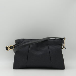 BORBONESE TRACOLLA PICCOLA CON PENCES JET NERO