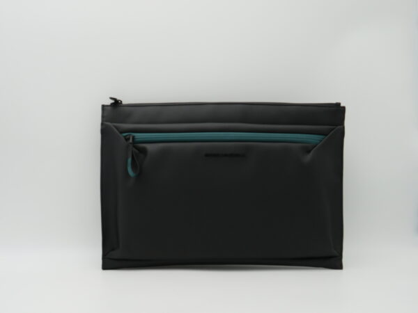 PIQUADRO POCHETTE PORTA IPAD 12,9" GOMMATO NERO
