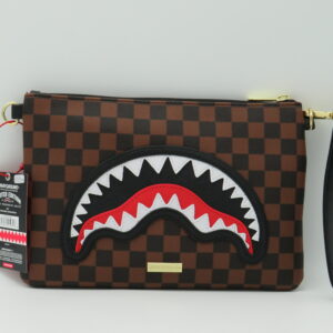 SPRAYGROUND POCHETTE/TRACOLLA DAMIER MARRONE