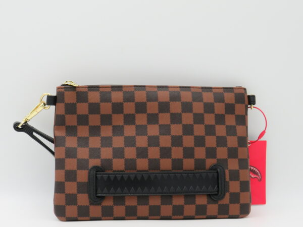 SPRAYGROUND POCHETTE/TRACOLLA DAMIER MARRONE - immagine 2