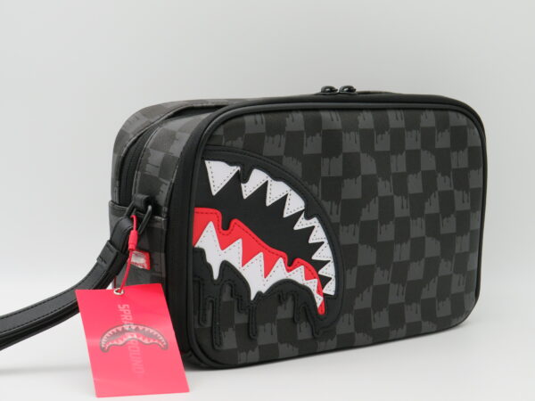 SPRAYGROUND BEAUTY DOPPIA ZIP DAMIER GRIGIO - immagine 2