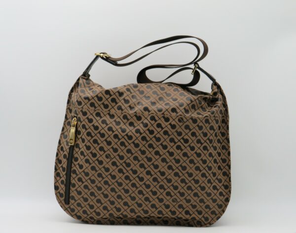 GHERARDINI TRACOLLA MEDIA ZIP FRONTE/RETRO SOFTY MARRONE - immagine 3