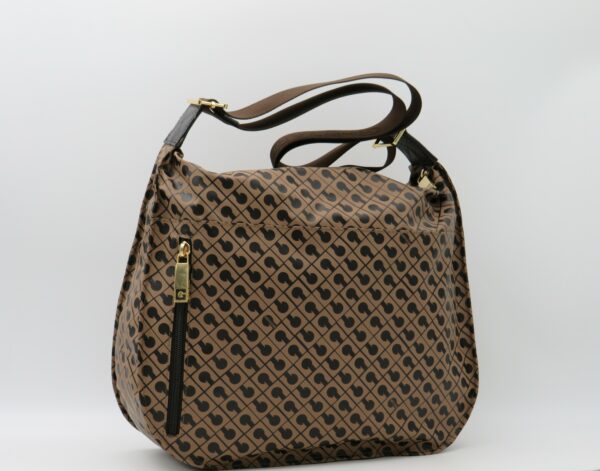 GHERARDINI TRACOLLA MEDIA ZIP FRONTE/RETRO SOFTY MARRONE - immagine 2
