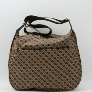 GHERARDINI TRACOLLA MEDIA ZIP FRONTE/RETRO SOFTY MARRONE