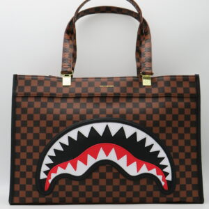 SPRAYGROUND SHOPPING GRANDE DAMIER MARRONE