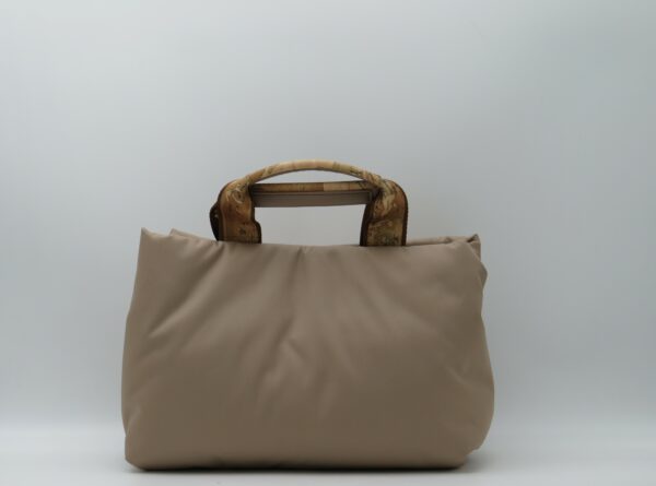 ALVIERO MARTINI 1'CLASSE BORSA PICCOLA MANO/TRACOLLA NYLON TAUPE - immagine 3