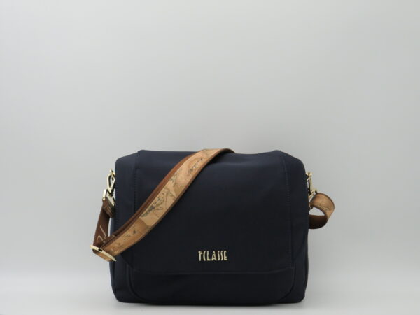 ALVIERO MARTINI 1 CLASSE TRACOLLA/ZAINO CON PATTA TASCA NYLON BLU