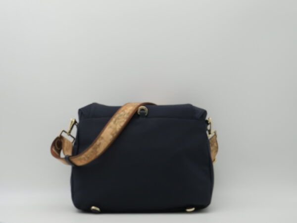 ALVIERO MARTINI 1 CLASSE TRACOLLA/ZAINO CON PATTA TASCA NYLON BLU - immagine 3