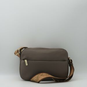 ALVIERO MARTINI 1'CLASSE TRACOLLA MEDIA REPORTER NYLON TAUPE