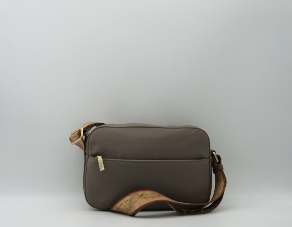 ALVIERO MARTINI 1'CLASSE TRACOLLA MEDIA REPORTER NYLON TAUPE