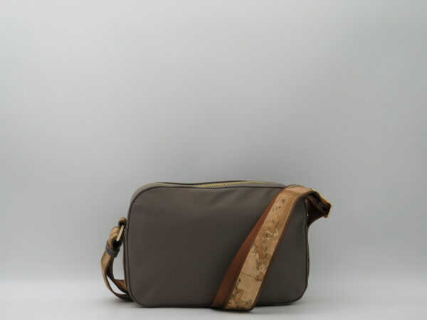ALVIERO MARTINI 1'CLASSE TRACOLLA MEDIA REPORTER NYLON TAUPE - immagine 3