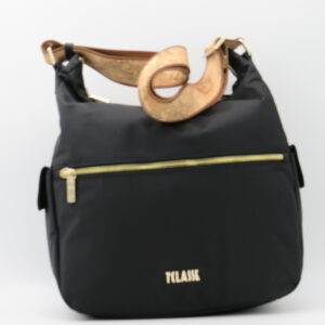 ALVIERO MARTINI 1 CLASSE TRACOLLA GRANDE CON TASCHE LATERALI NYLON NERO