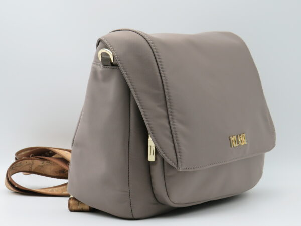 ALVIERO MARTINI 1'CLASSE TRACOLLA/ZAINO CON PATTA NYLON TAUPE - immagine 2