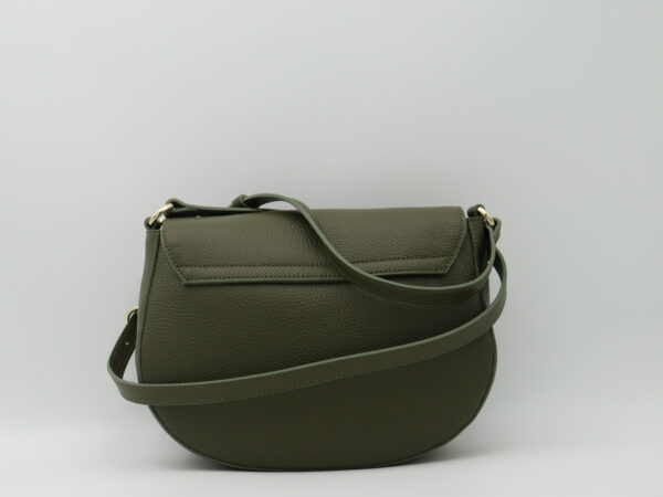 ALVIERO MARTINI 1'CLASSE TRACOLLA STONDATA CON PATTA PELLE MARTELLATA VERDE+GEO - immagine 3