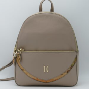 ALVIERO MARTINI 1 CLASSE ZAINO STONDATO PELLE MARTELLATA TAUPE/GEO