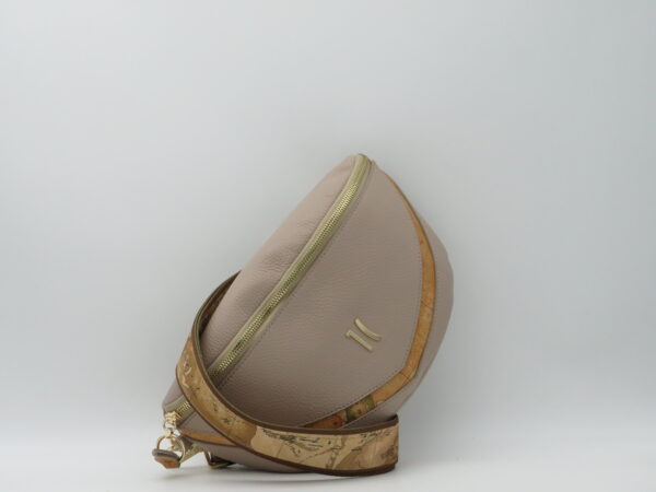 ALVIERO MARTINI 1'CLASSE MARSUPIO IN PELLE TAUPE E GEO - immagine 2