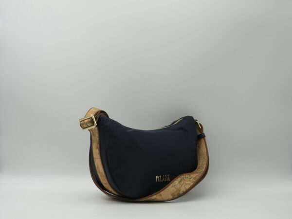 ALVIERO MARTINI 1'CLASSE MEZZALUNA PICCOLA NYLON BLU - immagine 2