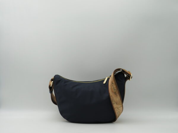 ALVIERO MARTINI 1'CLASSE MEZZALUNA PICCOLA NYLON BLU - immagine 3