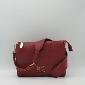ERMANNO FIRENZE TRACOLLA 3 SOFFIETTI ECOPELLE BORDEAUX