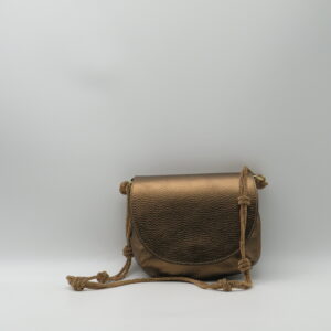 M-BRC TRACOLLINA IN PELLE BRONZO E STRASS