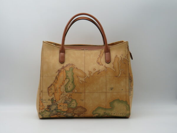 ALVIERO MARTINI 1'CLASSE BORSA MANO/TRACOLLA GEO CLASSIC E PELLE CUOIO