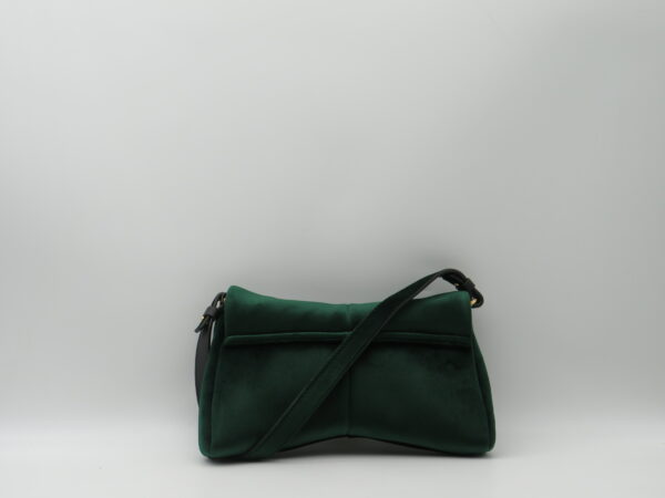 BORBONESE FIOCCO MEDIA VELLUTO VERDE ALLORO - immagine 3