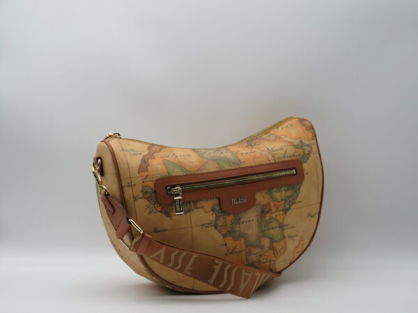 ALVIERO MARTINI 1'CLASSE TRACOLLA STONDATA MEDIA ZIP FRONTALE GEO CLASSIC - immagine 2