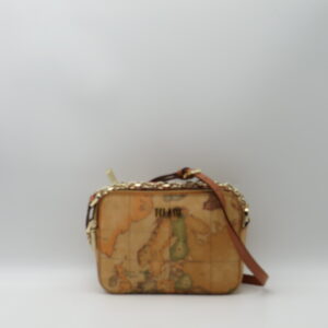 ALVIERO MARTINI 1'CLASSE TRACOLLA PICCOLA DOPPIA ZIP GEO CLASSIC