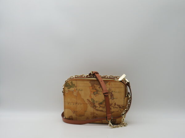 ALVIERO MARTINI 1'CLASSE TRACOLLA PICCOLA DOPPIA ZIP GEO CLASSIC - immagine 3