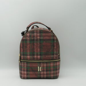 ALVIERO MARTINI 1'CLASSE ZAINO MEDIO GEO TARTAN ROSSO ACERO