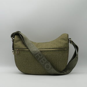 BORBONESE LUNA BAG PICCOLA JET VERDE OLIVA