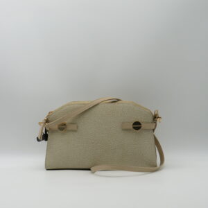 BORBONESE TRACOLLA MEDIA DOPPIA ZIP GRAFFITI SABBIA