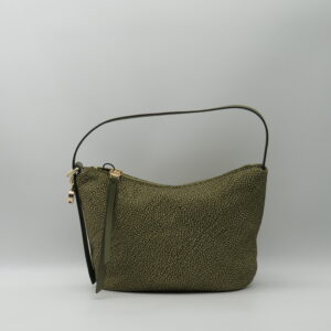 BORBONESE SOTTOBRACCIO MEDIO JET VERDE OLIVA