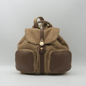 BORBONESE ZAINO GRANDE JET+PELLE NOCCIOLA